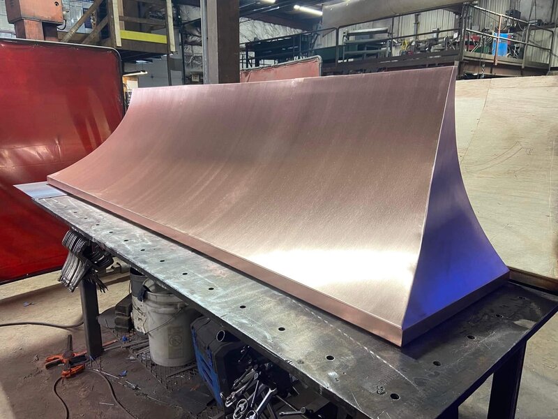 Custom fabrication project being assembled by Ace Welding team