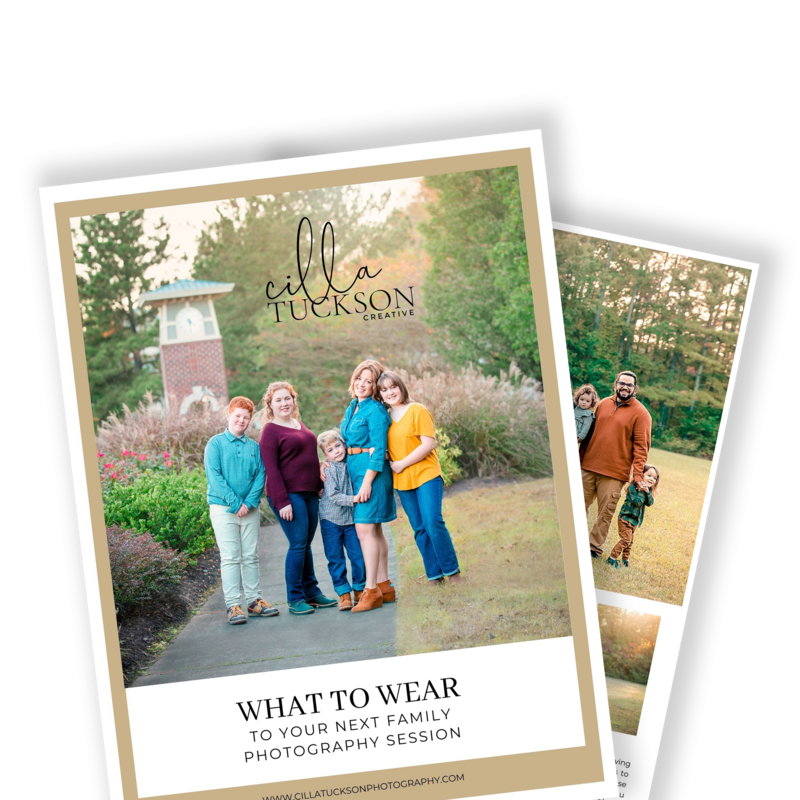 What to Wear to your Family Session - PDF Mockup