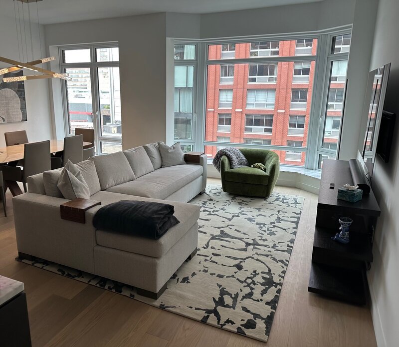 Chelsea Residence with Custom Glacier rug