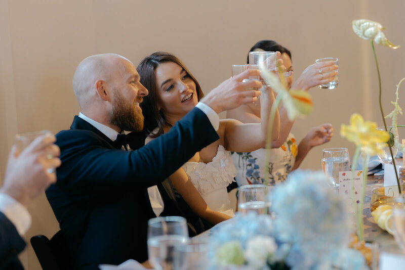 Up-close image of  bowtie on a black tux at Denver's Union Station