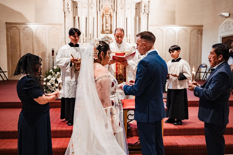 Latin Mass in Brooklyn for a Catholic NewlyWed couple