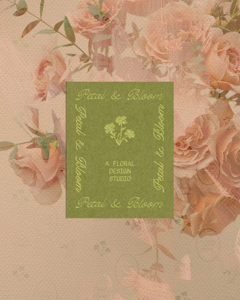 A business card design for a florist