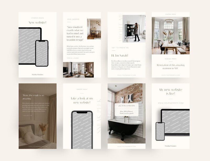 Minimal Instagram templates Wahiba Wonders 17
