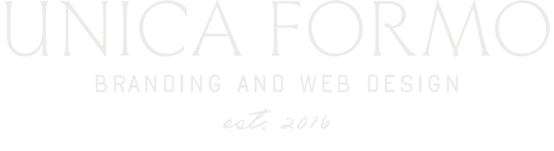 Logo for Unica Formo, showcasing branding and web design with a modern and creative flair.