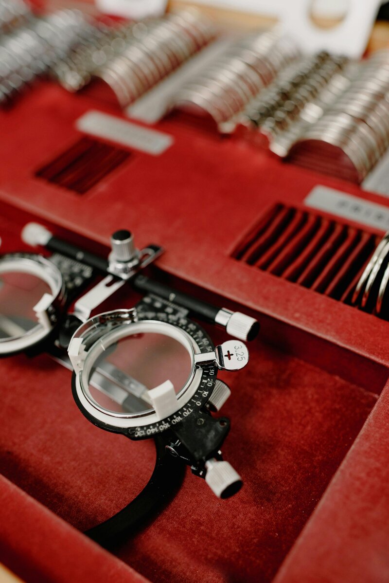 eye glass exam equipment