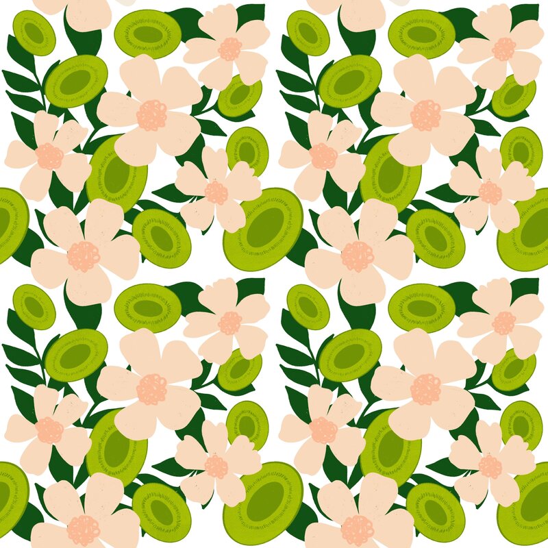 Florals_&_Kiwis_Surface_Pattern_