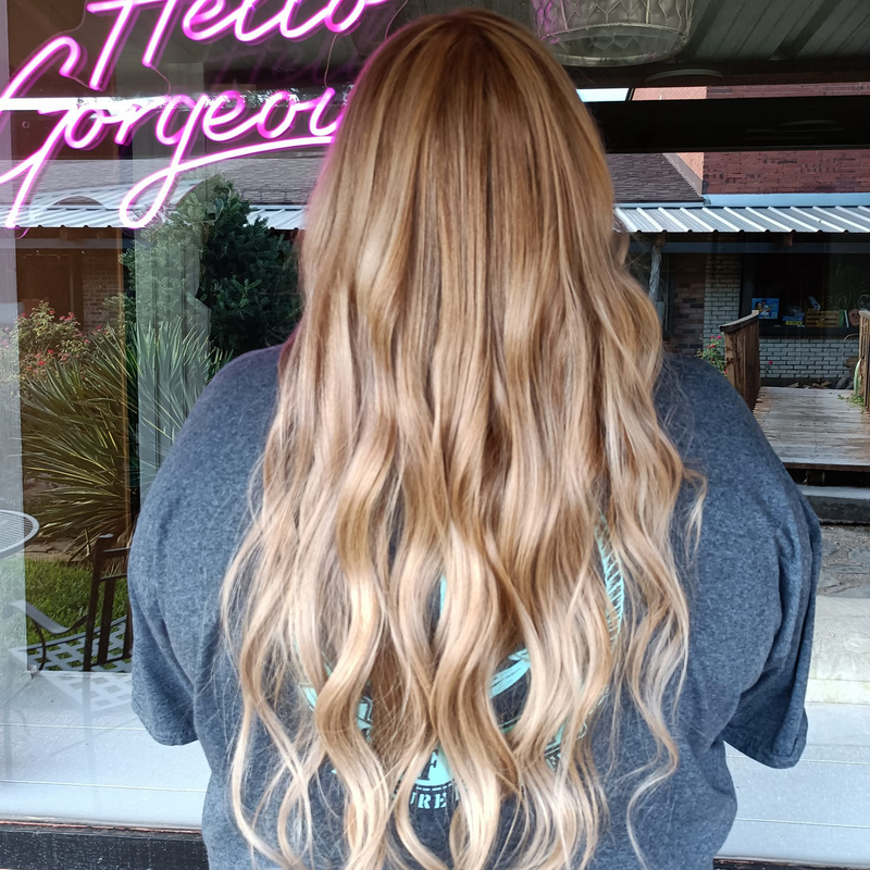 tiffany hair transformation lubbock blowout long hair