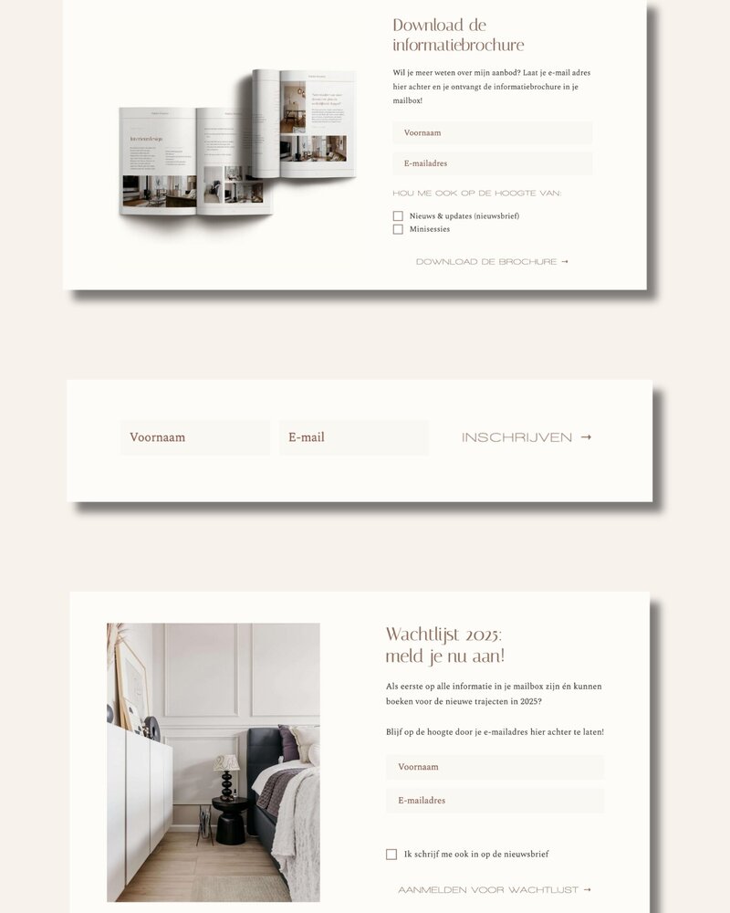 Opt-in forms Wahiba Wonders 1