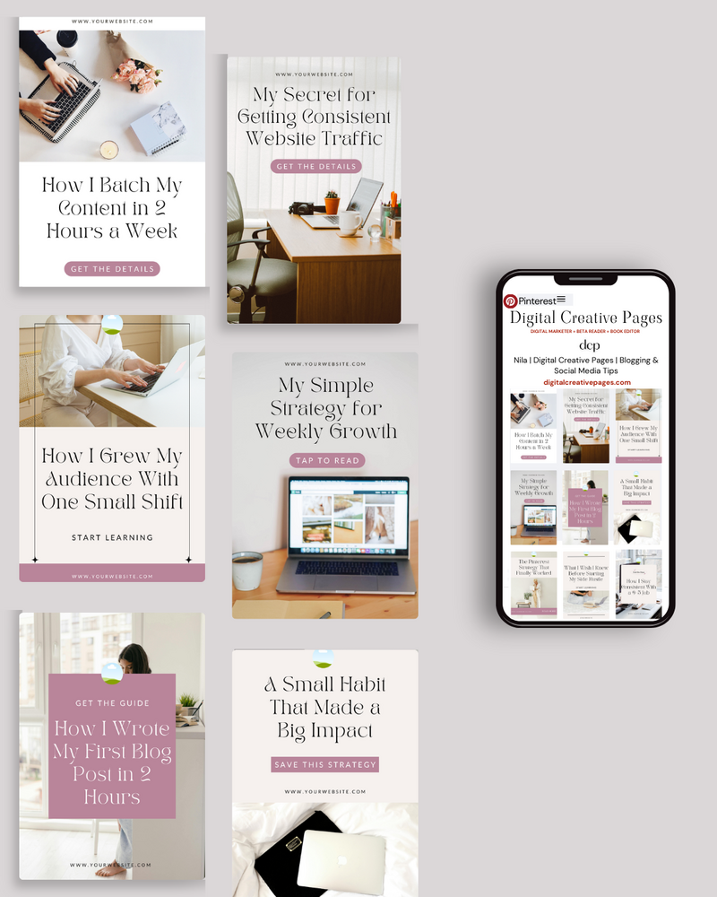 Pinterest 1 - soft storytelling mauve
