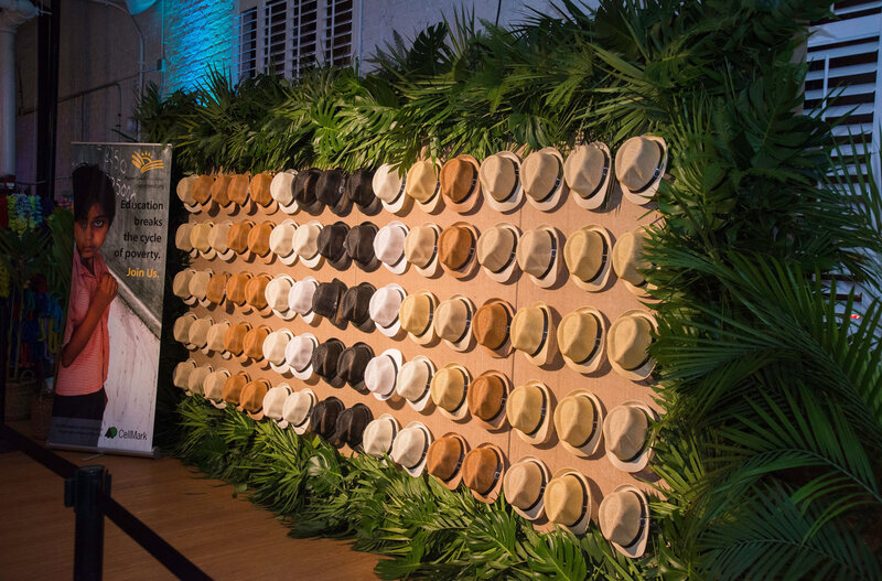 CellMark event with hat decor