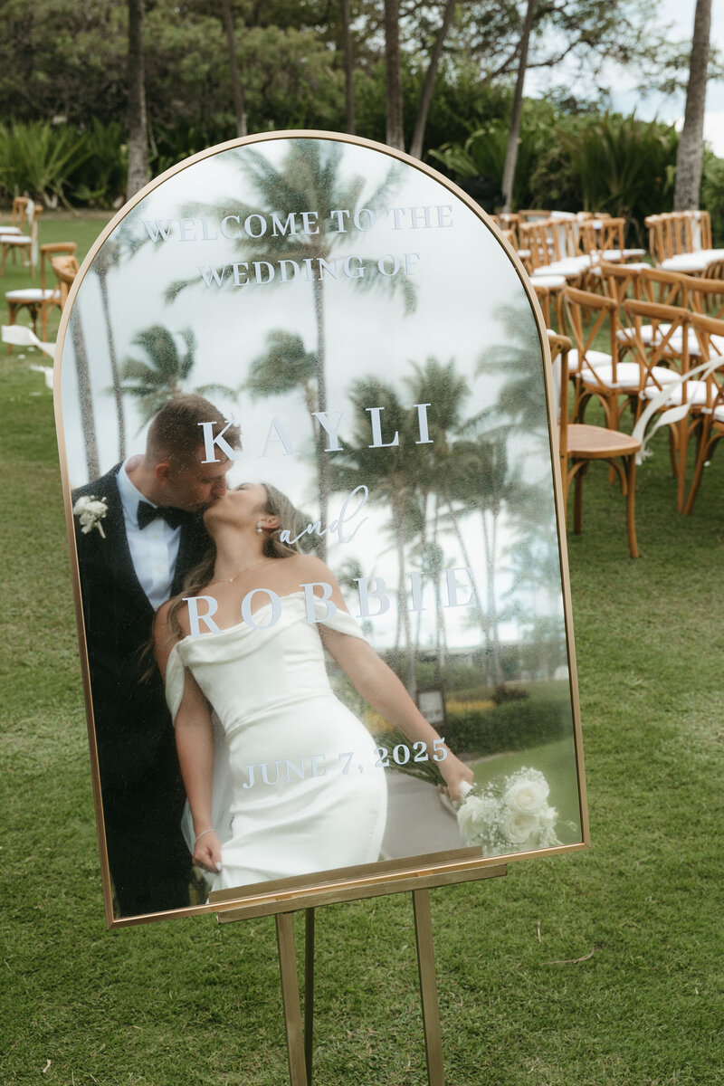Kayli & Robbie ceremony at Andaz Maui Wailea wedding