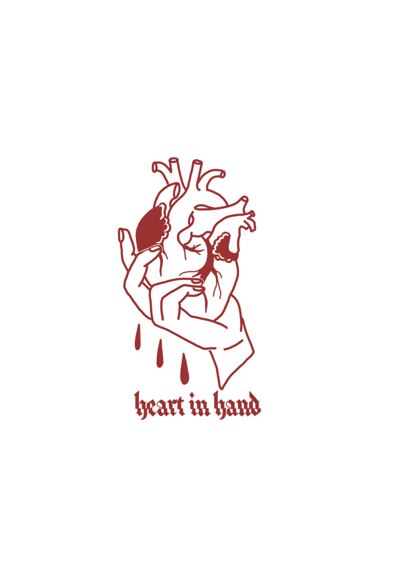 anatomical heart red