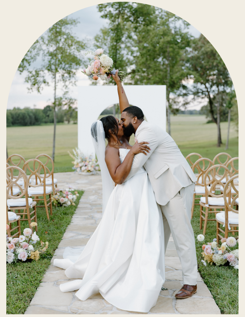 Classic Bride and Groom at the Monroe on 415th Wedding Venue