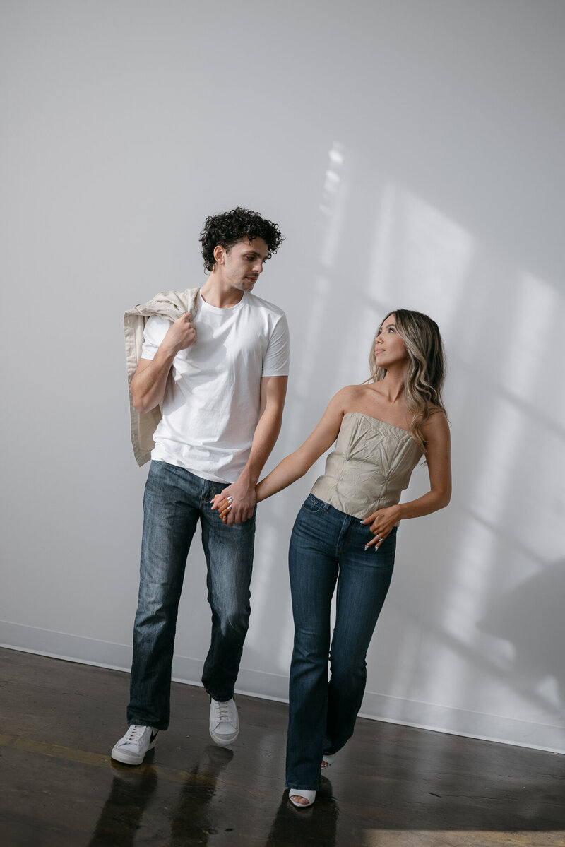 fun engagement session in Milwaukee Wisconsin