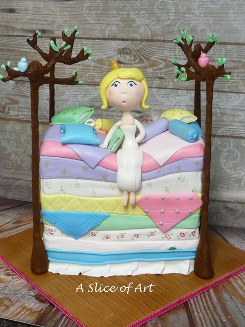 princess pea birthday cake
