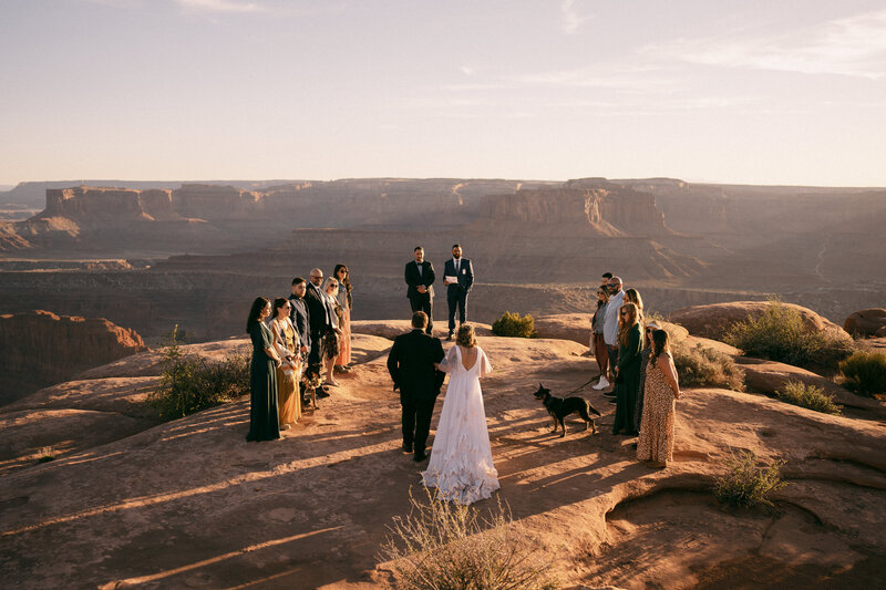 A destination elopement in Moab Utah,