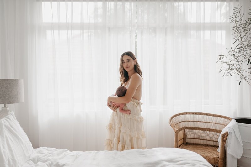 A gentle capture from an at-home newborn session in Sydney