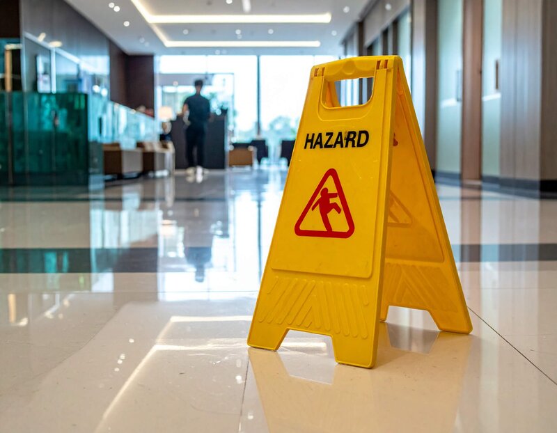 professional cleaning woman, vacuuming the carpet in a trendy commercial office space