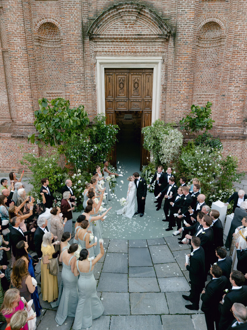 beachside wedding fireworks