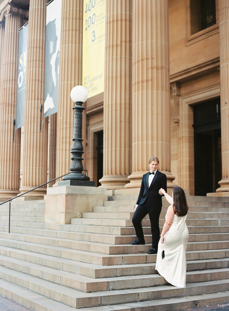 Sydney City Engagement Photo Session by Fine Art Film Destination Wedding Photographer Sheri McMahon