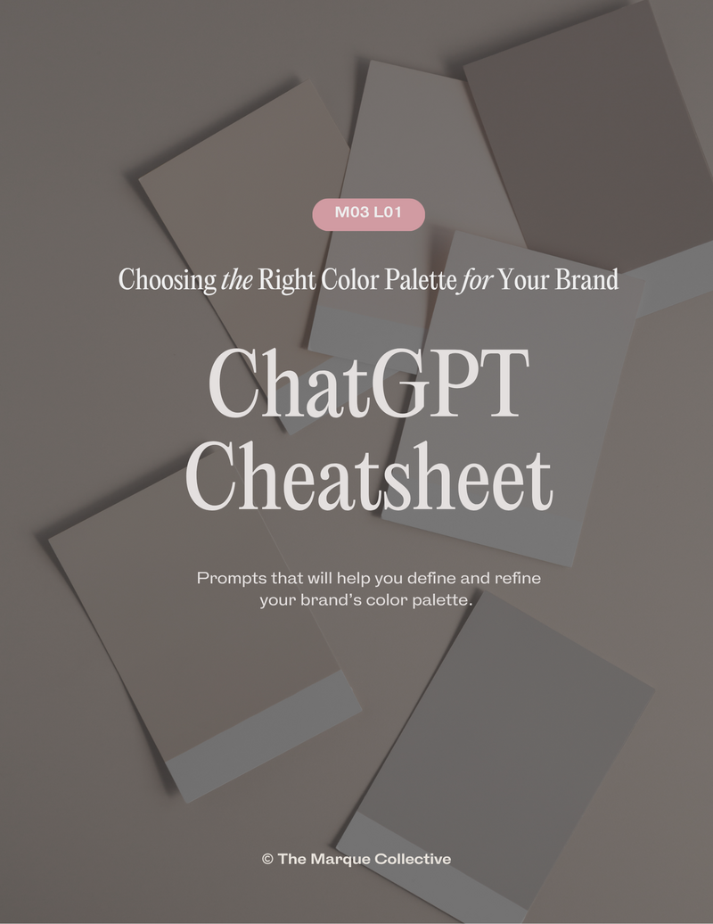 MO3 L01 ChatGPT Cheatsheet