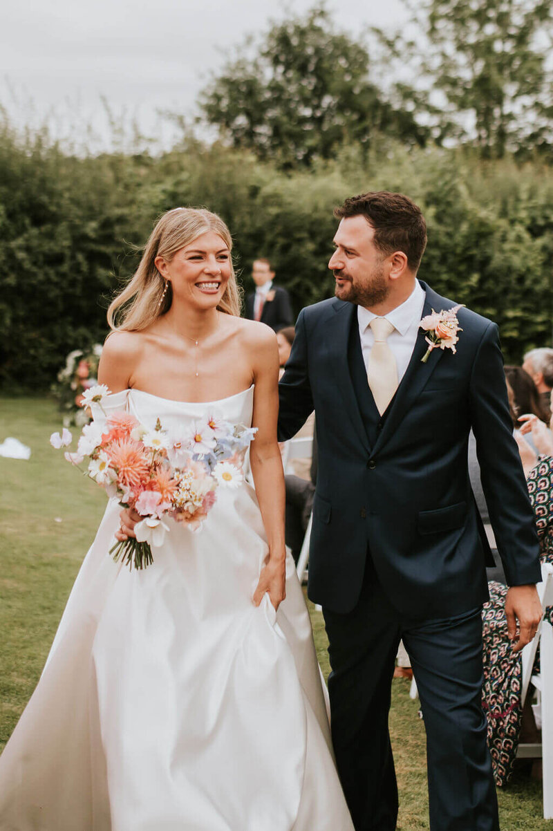 Bride and groom at BROADFIELD COURT