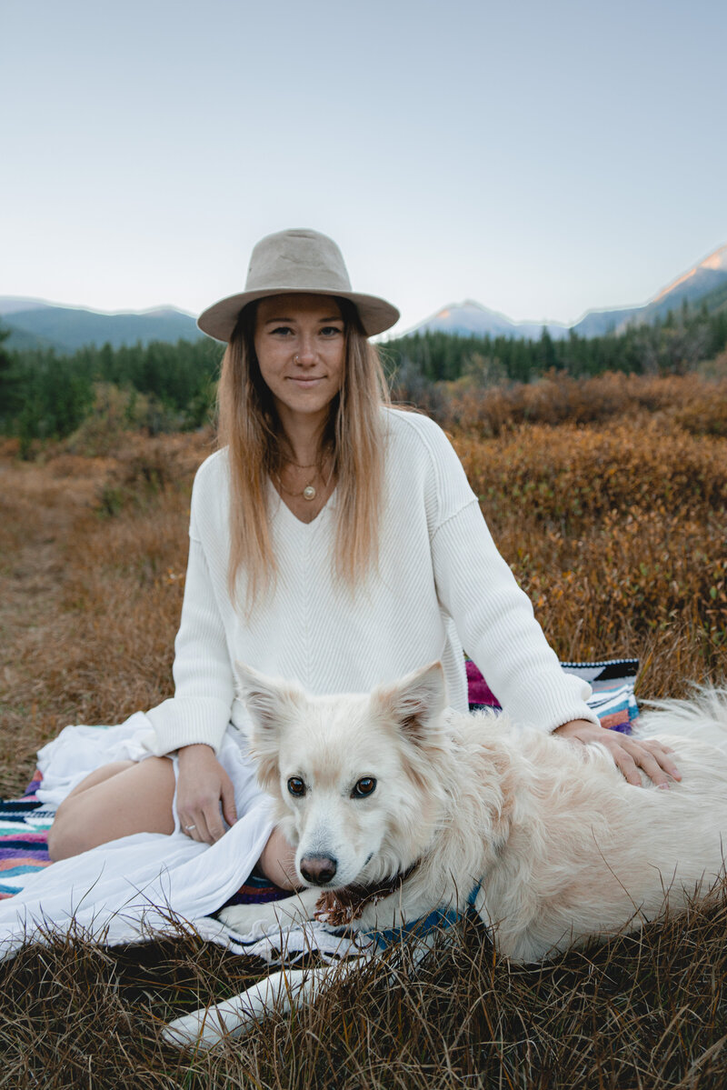 Colorado portrait session with dog