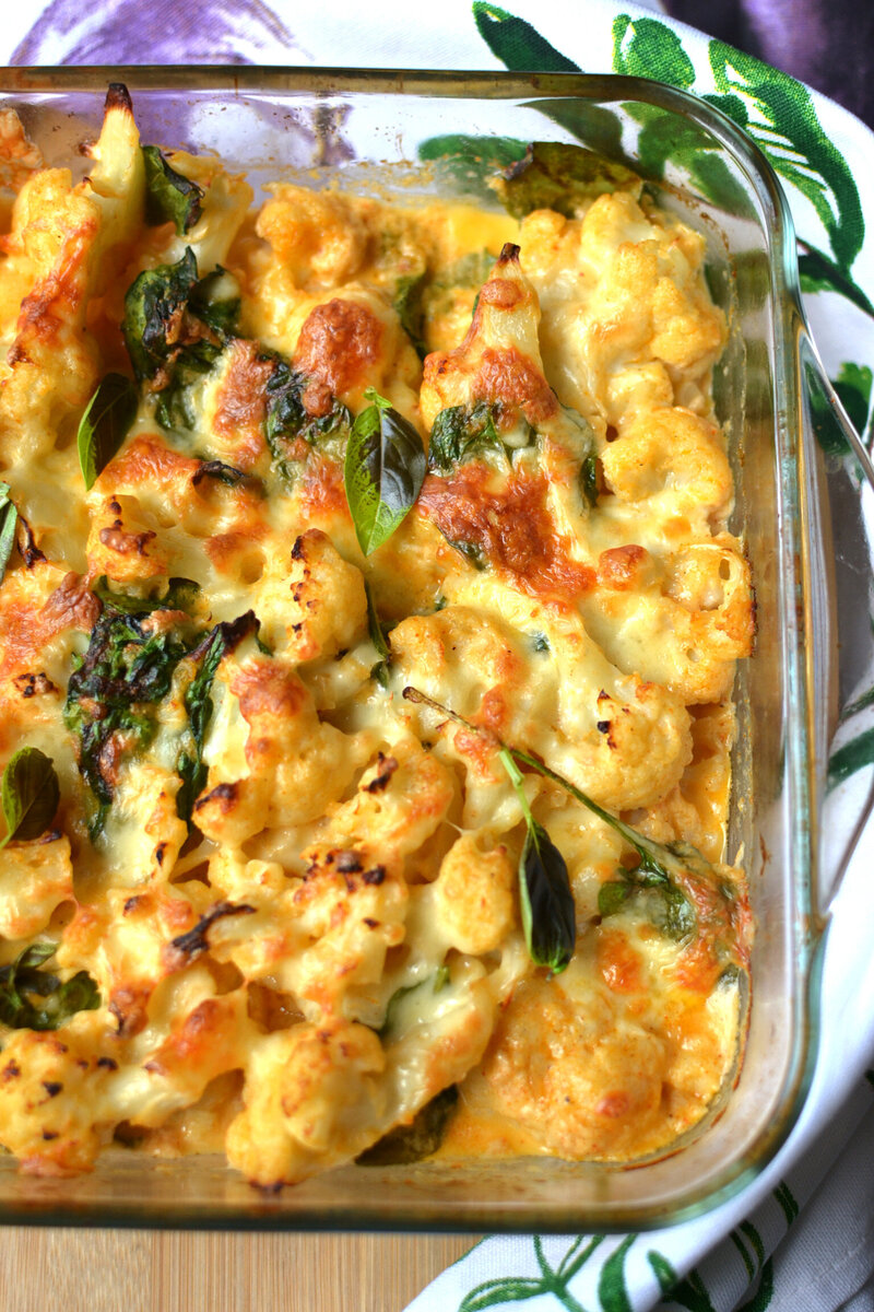 Cauliflower mac n Cheese
