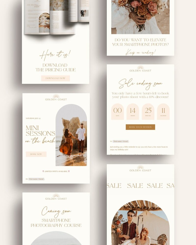 Flodesk email templates Golden Coast 11