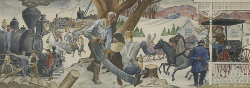 "Big Saw" - Lincoln Post Office Murals