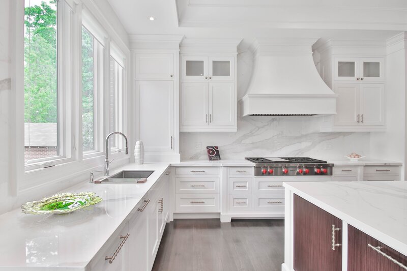 Clean Spacious Classic White Kitchen