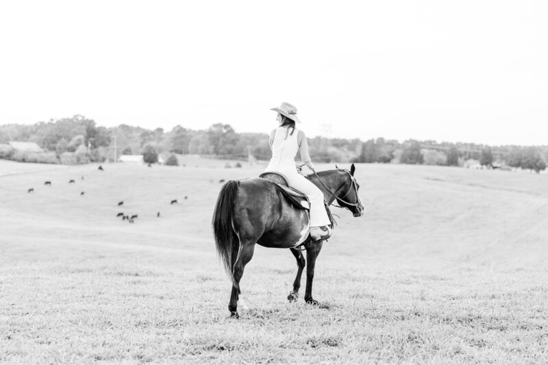 a girl riding a horse