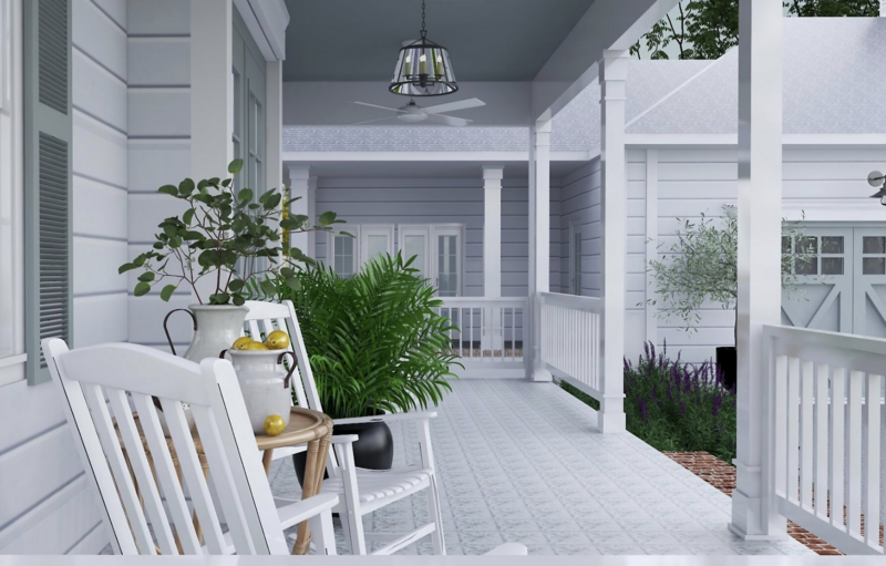 exterior farmhouse design by Gracious Home Interiors 