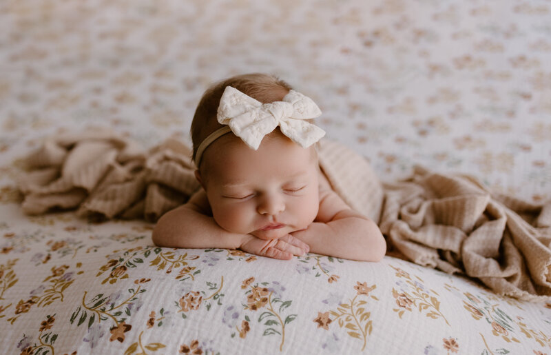 Boho newborn session in Dothan, AL.