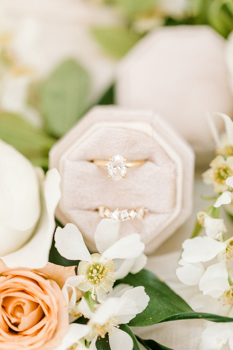 Oval Solitare Wedding Ring