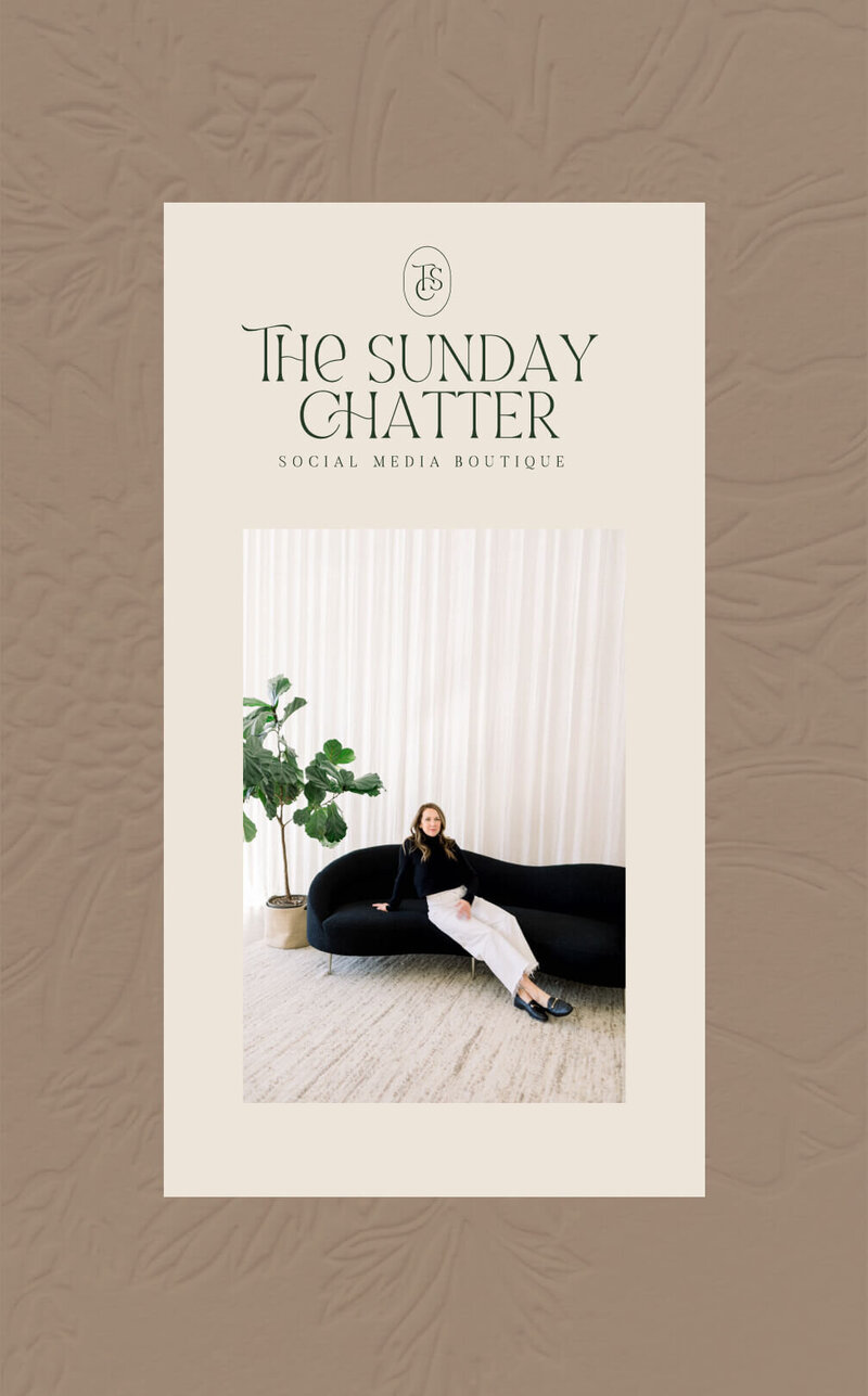 Custom logo design in neutral tones for a creative studio rooted in hospitality