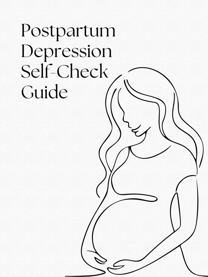 Free checklist offer from Rooted & Nourished Psychotherapy shown on a tablet screen with text inviting readers to explore gentle questions about disordered eating patterns and common food behaviors