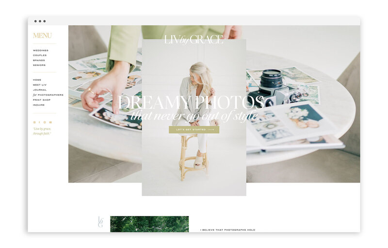 Showit Web Designer for Photographers - Best Showit Website Designs Designer Designers - With Grace and Gold - Liv by Grace Photography - 4