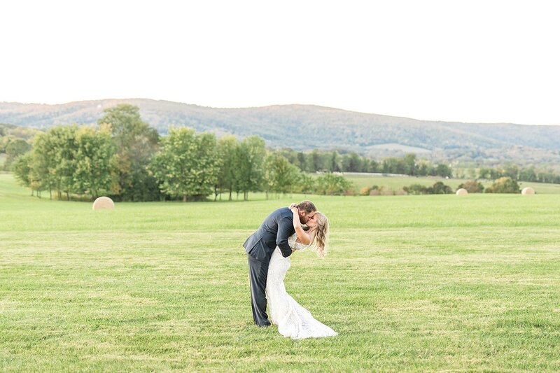 Joyful bridal party portraits at Bold Rock Cidery outside Charlottesville, Virginia.