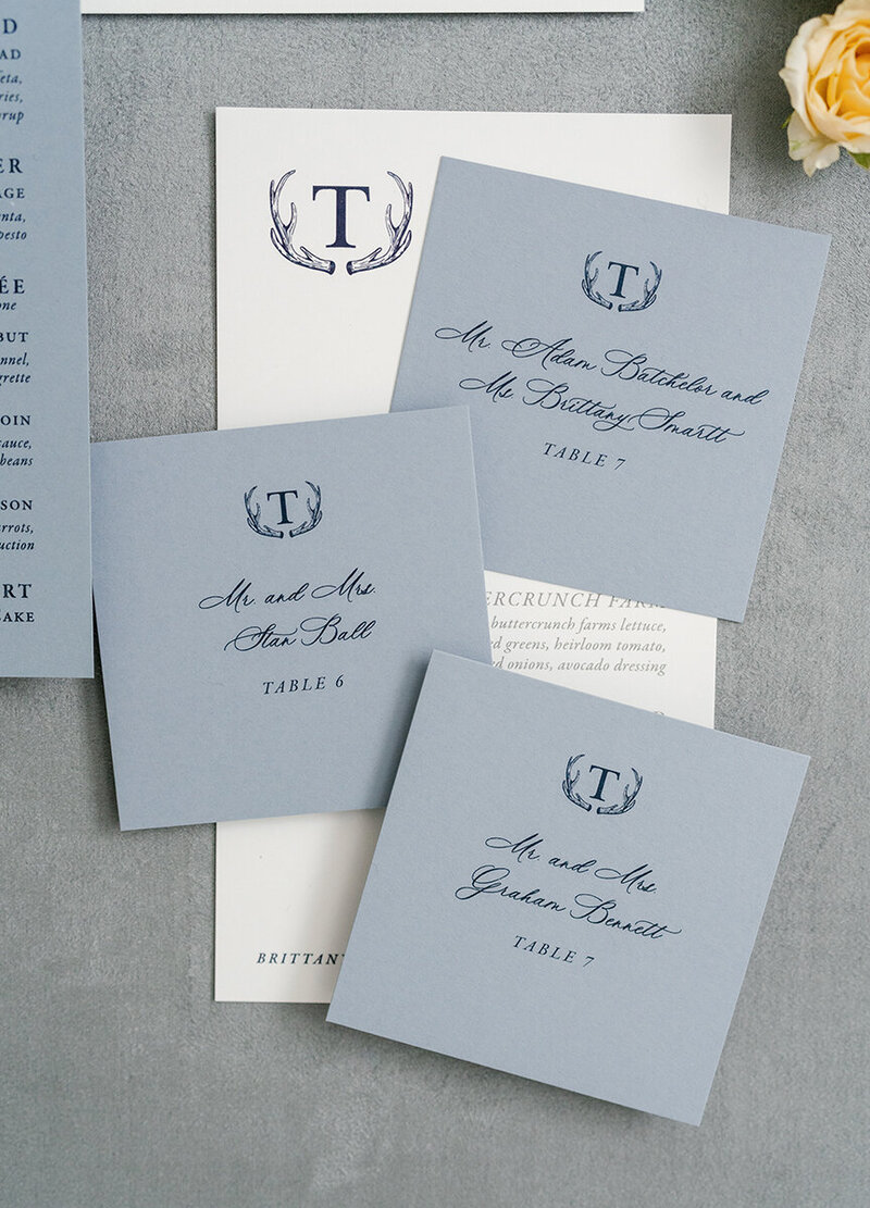 Escort Card with logo