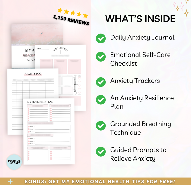 Anxiety Healing Toolkit etsy listing 20245