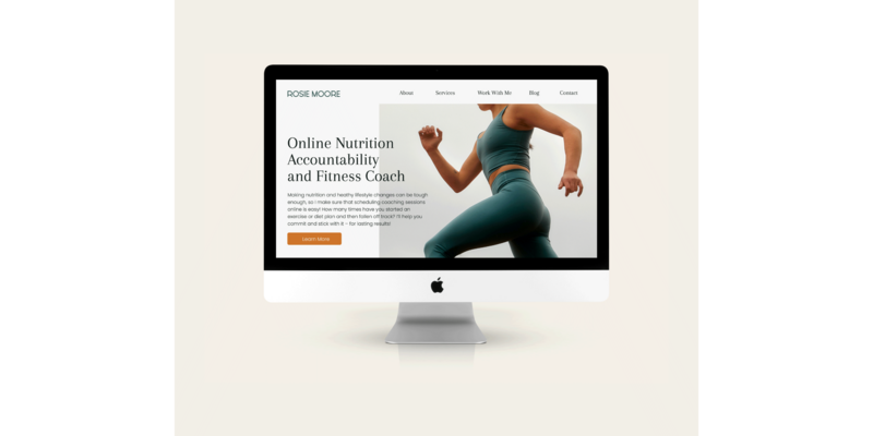 Website design for Rosie Moore