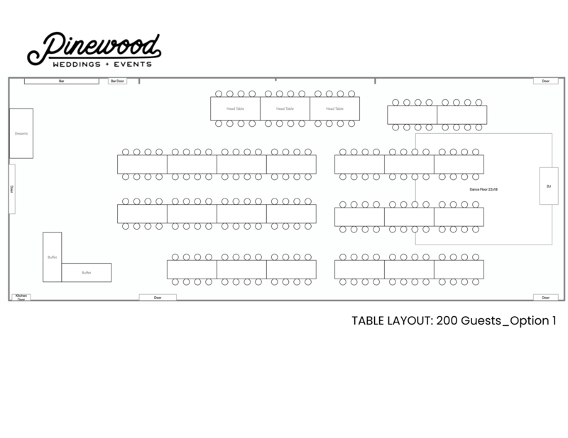 Pinewood Weddings and Events - Modern Wedding and Event Venue in Minnesota's Pine Forest - Talbe Layouts - 19