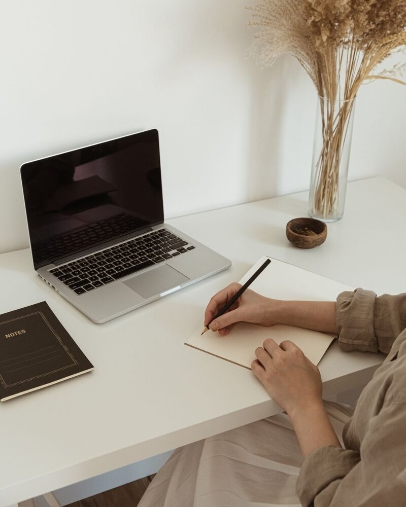 Visual preview of The Veiled Method's branding guide, reflecting structure and style