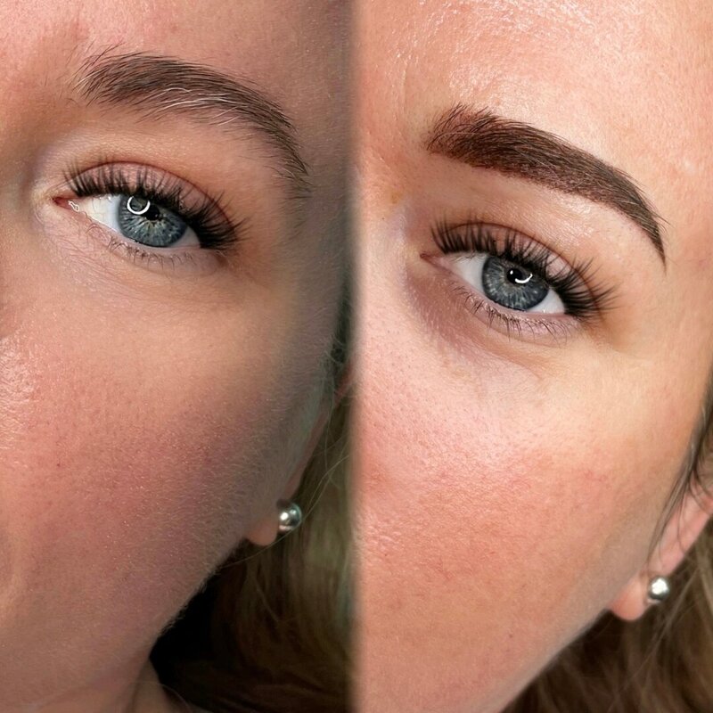 permanent makeup artist in swfl shows before and after of amazing work