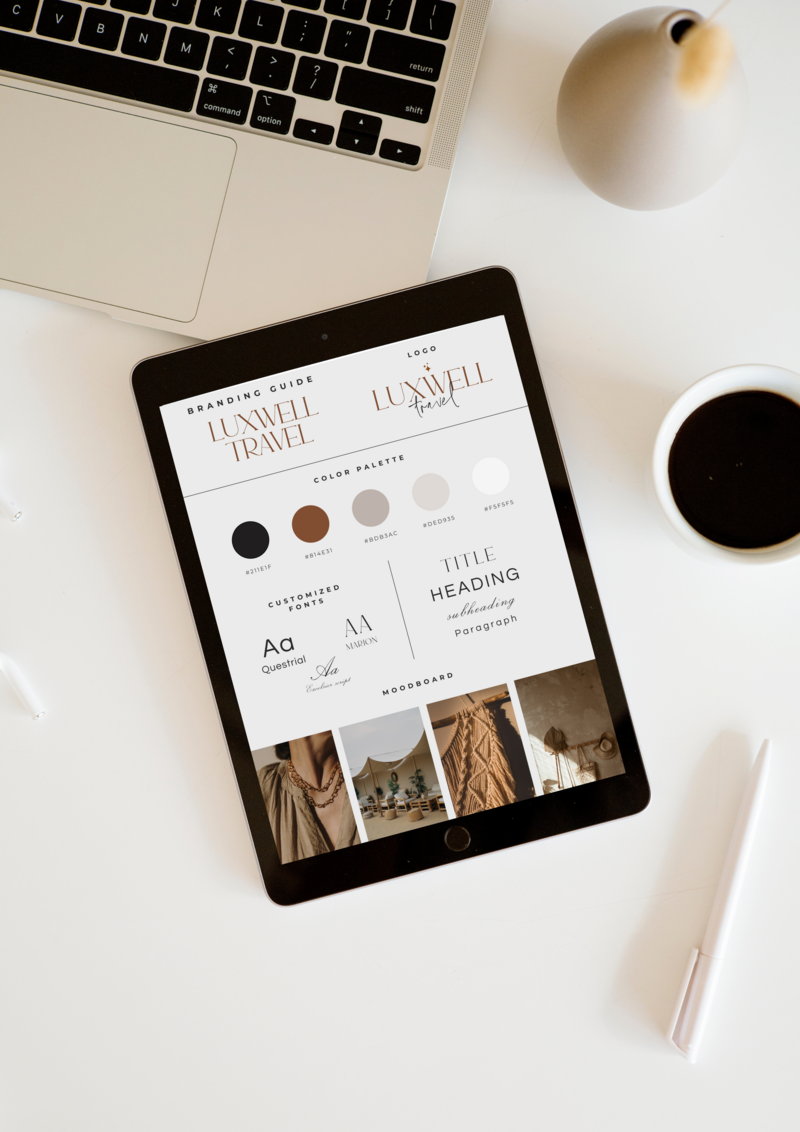 Grey and Beige Classic Aesthetic Business Kit Fashion Beauty Brand Board A4 Document (4)