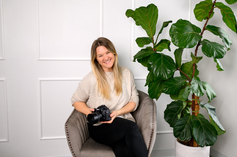 Portrait of new hampshire photographer, Alex Campono, in a studio in Goffstown, NH.