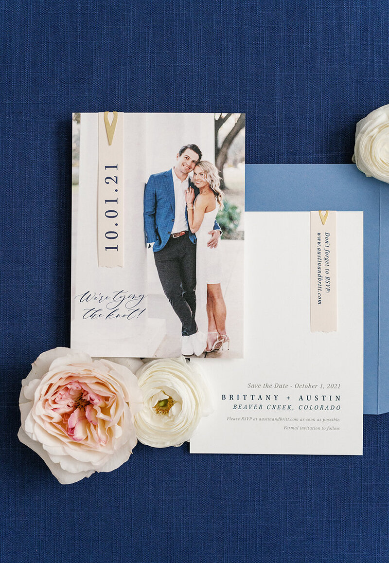 Modern Photo Save the Date Card 3