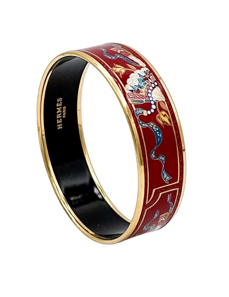 Hermes-Enamelled--Bangle