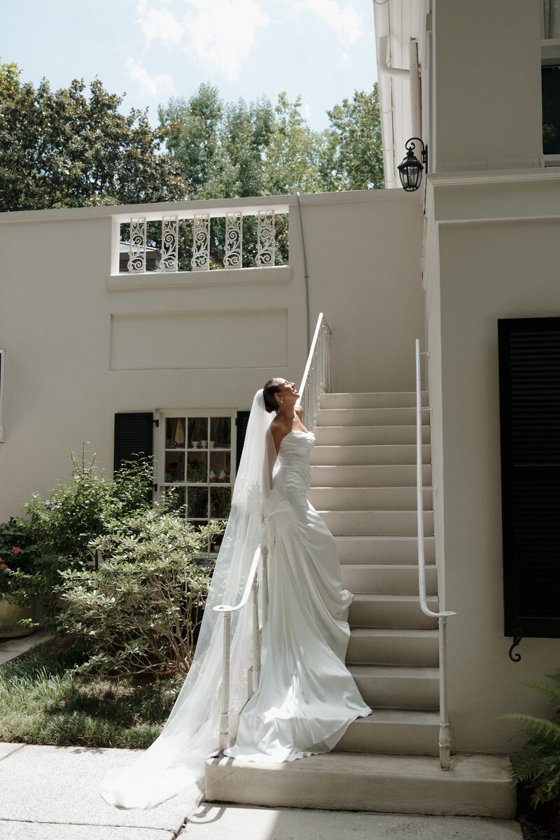 Bridal Portraits at the Swan Coach House in Atlanta Georgia 